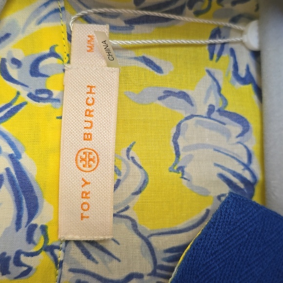 Tory Burch Yellow and Blue Tunic - Picture 7 of 7